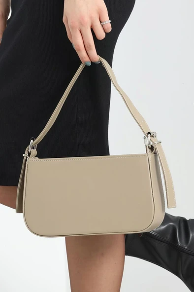 VELSE Suni Deri Bayan Omuz Çantası VS.BLKT.0284 - Resim 4