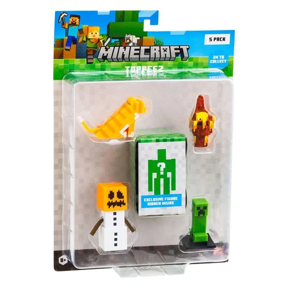 Minecraft 3D Figür Toppeez 5'li Set MC2040 Model 5