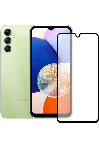 Logis Samsung Galaxy A14 Antistatik 5D Tam Kaplayan Ekran Koruyucu Cam - 2