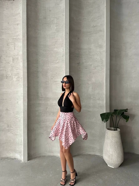 Puantiyeli etek s25900 - Resim 3