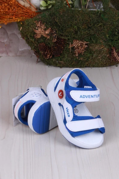 Vicco 321.E24Y.210 Mocha Saks Mavi İlk Adım Erkek Çocuk Sandalet ürün görseli