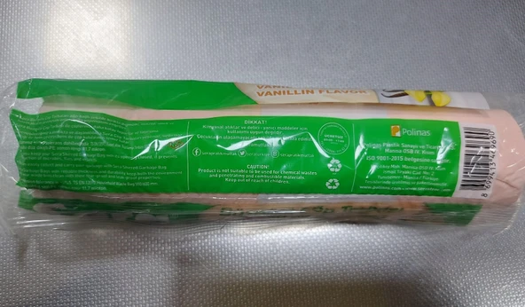 Sera Çöp Torbası Büzgülü Vanilya Kokulu Orta Boy 15 Li 55 x 60 Cm x 15 Paket - Resim 6