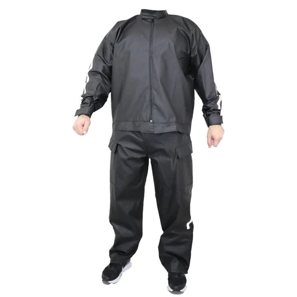 Lucky Life Yağmurluk Takım (Bahçıvan Tipi Askılı Pantolon Ve Mont) - Siyah - 4