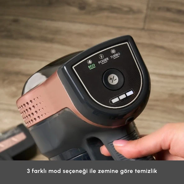 Vantuz Power Up 15 W Dikey Süpürge Rosegold - 8
