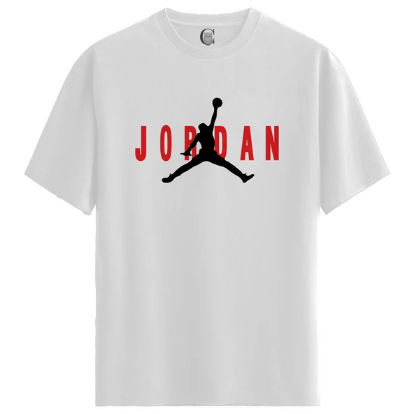 Jordan - %100 Pamuklu Erkek Beyaz Tişört - Premium Quality
