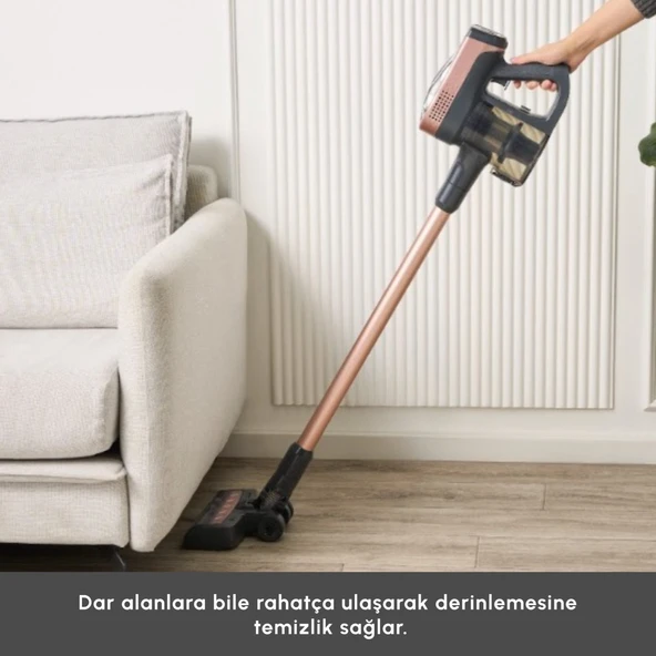 Vantuz Power Up 15 W Dikey Süpürge Rosegold - 6