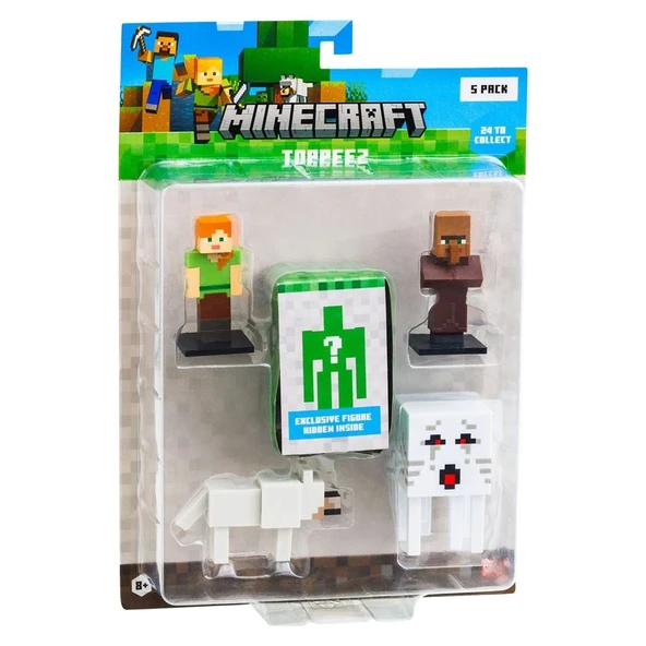Minecraft 3D Figür Toppeez 5'li Set MC2040 Model 3 ürün görseli