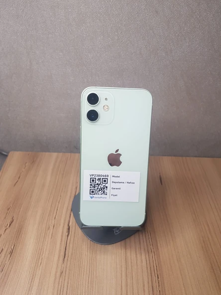 YENİELNMİŞ İPHONE 12 MİNİ 64GB YEŞİL KUTULU FATURALI GARANTİLİ TR CİHAZI
