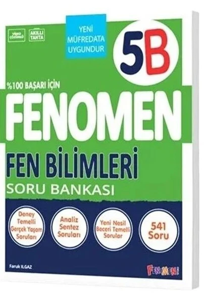 5. Sınıf Fen Bilimleri B Fenomen Soru Bankası Fenomen Okul Yayınları