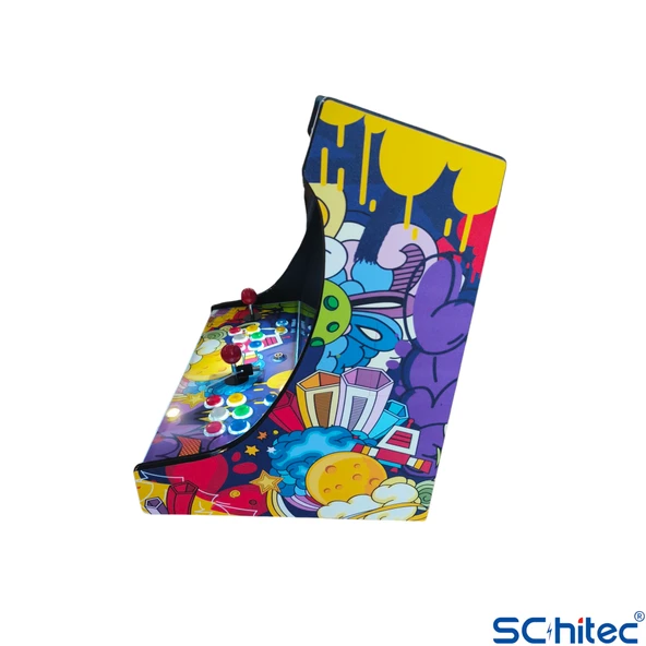 ScHitec 4KHD 3D Pandora 9800 Arcade Oyunlu Taşınabilir Pandora Masaüstü Kabinli 22inç Atari Makinası - 5