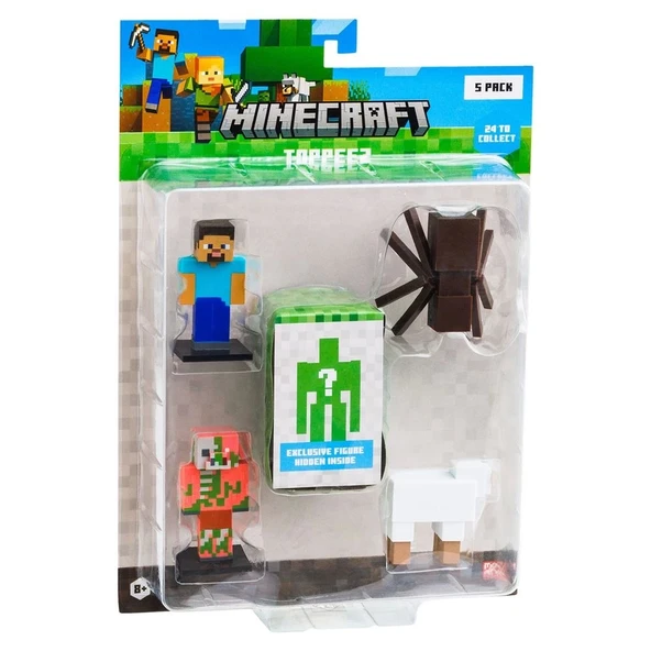 Minecraft 3D Figür Toppeez 5'li Set MC2040 Model 2 ürün görseli