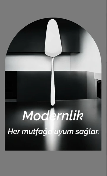 Nehir sultan servis spatula kürek - servis küreği 25,9 cm.