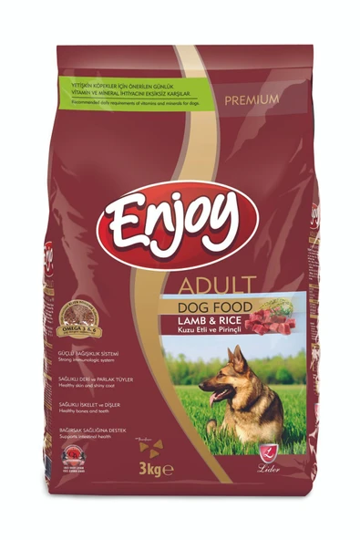 Kuzu Etli Ve Pirinçli Yetişkin Köpek Maması 3kg