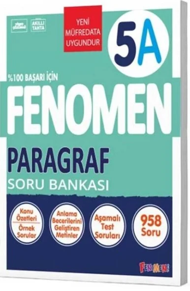 5. Sınıf Paragraf Fenomen A Soru Bankası Fenomen Okul Yayınları
