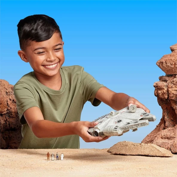 Star Wars Millennium Falcon ve Mikro Figür Seti SWJ0022 - 4