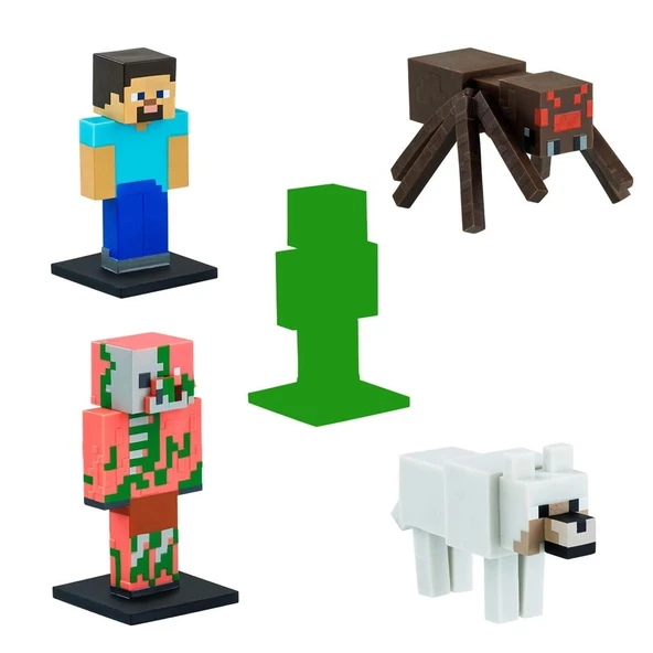 Minecraft 3D Figür Toppeez 5'li Set MC2040 Model 2 - Resim 2