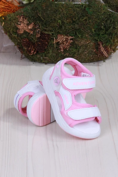 Vicco 321.E24Y.210 Mocha Pembe İlk Adım Kız Çocuk Sandalet
