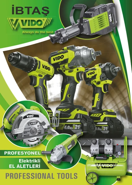 VIDO Profesyonel 115mm Akülü Kömürsüz Motor 21 Volt Lion  Avuç Taşlama Makinesi (WD040520210) - 3