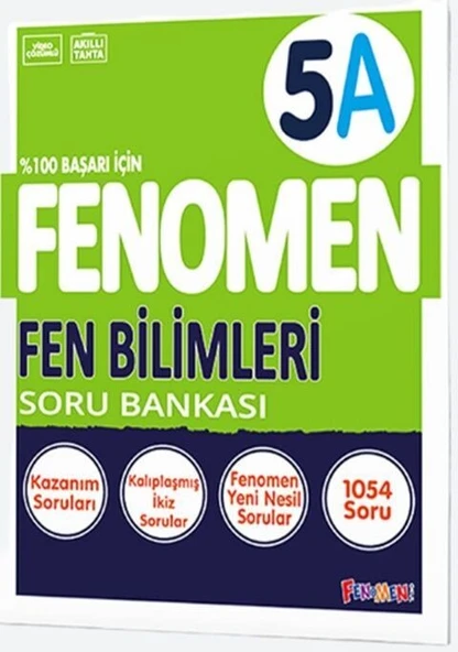 5. Sınıf Fen Bilimleri A Fenomen Soru Bankası Fenomen Okul Yayınları