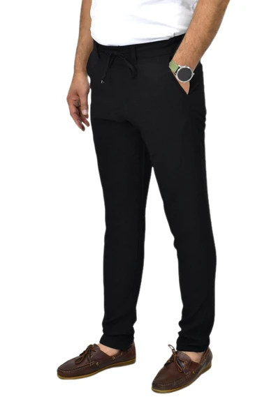Erkek Jogger Silim Fit Kumaş Pantolon P1005 BGL-ST04503 - Resim 3