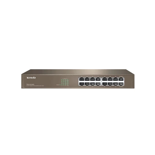 TENDA TEG1016D 16PORT 10/100/1000 YÖNETİLEMEZ SWITCH - Resim 3