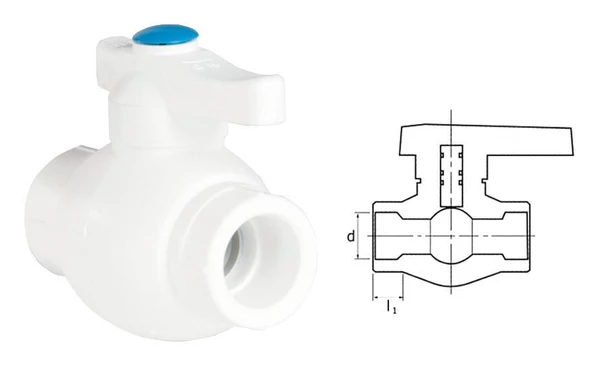 Ege Yıldız PPRC 40 mm Küresel Vana Gri