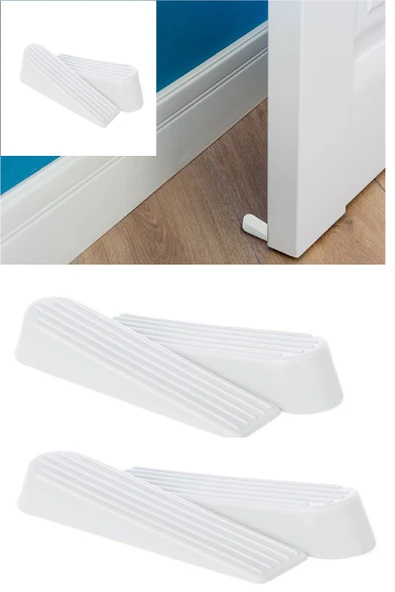 4 Adet Kapı Rampası Kapı Stoperi - Kapı Tamponu Çarpma Önleyici Set (368368)