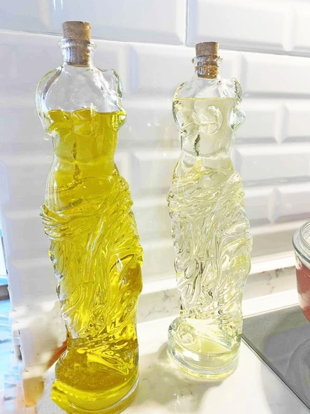 2 Adet Venüs Yağdanlık - Kadın Figürlü Sirkelik Sosluk 180 ML (368368)