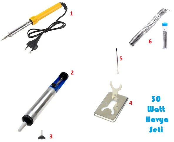Havya Lehim Set 30 W - 6 Parça Lehim Seti (368368) - 2