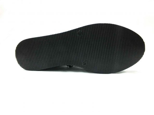 Marine Shoes Hakiki Deri Günlük Kadın Ayakkabı Siyah-Siyah 86 K196 - 5