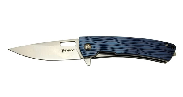 Dpx Gear Aculus F004 BL Mavi  Kurtarma / Kamp Çakı 18cm - Yarı Otomatik, Cam Kırma Aparatlı, Kutulu