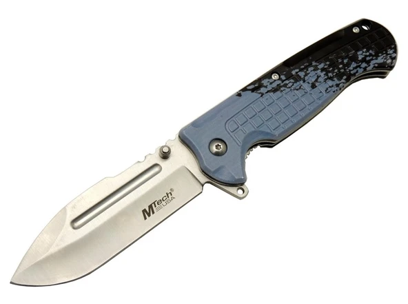 4281 Mavi Kamp Çakı 21cm - Yarı Otomatik, Oluklu