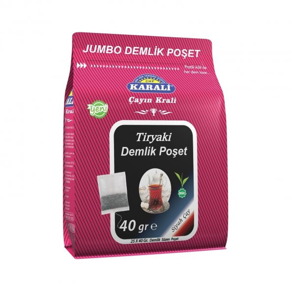 KARALİ TİRYAKİ DEMLİK POŞET 25 Lİ * 40 GR