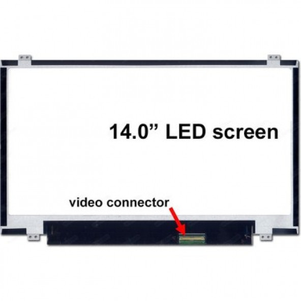 Auo 14 inç 40 pin Uyumlu LED Panel Ekran