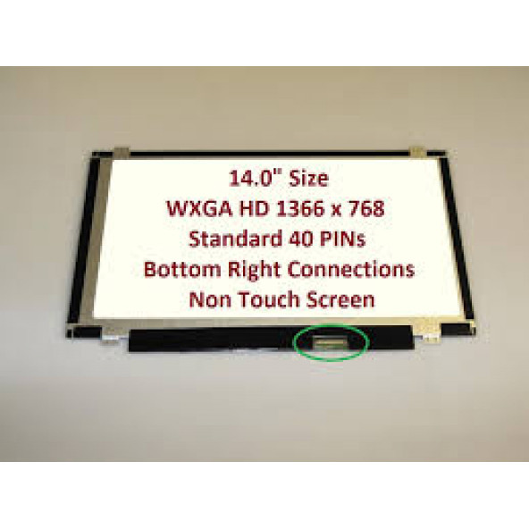 BOE 14.0'' 1366X768 40 Pin Notebook LCD Slim LED Ekran Panel HB140WX1-400