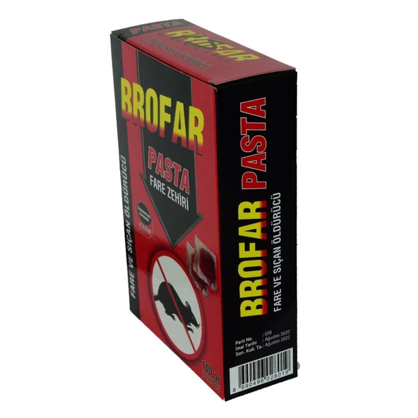 Brofar Fare Öldürücü Pasta Sıçan Zehiri Yemi 10 Adet x 10Gr - 2