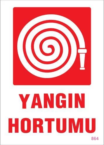 Avmdepo  Yangın Hortumu Uyarı Levhası 25x35 KOD:864 - 5
