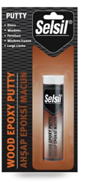 Selsil Epoxy 2 Bileşenli Macun Ahşap Yapıştırıcı 57 gr