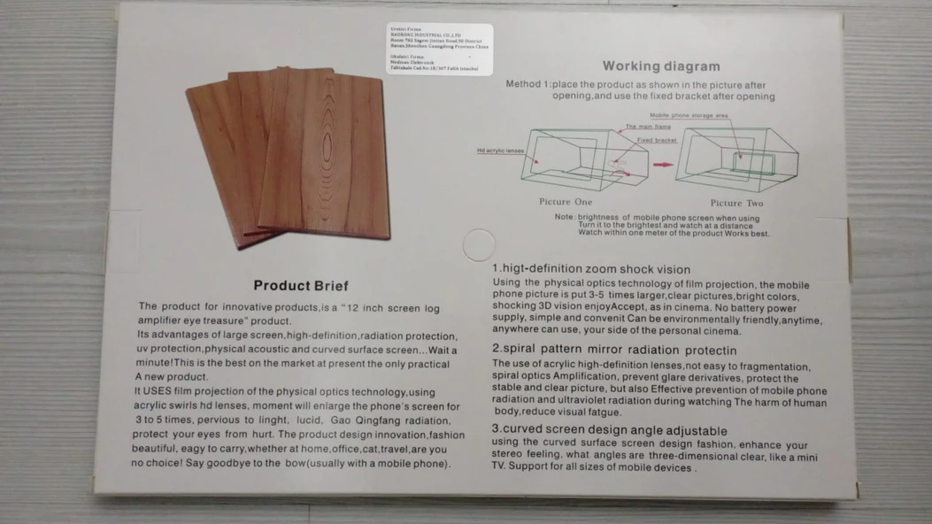 Telefon Ekran Büyüteci 3D enlarged screen amplifier kingboss - 5