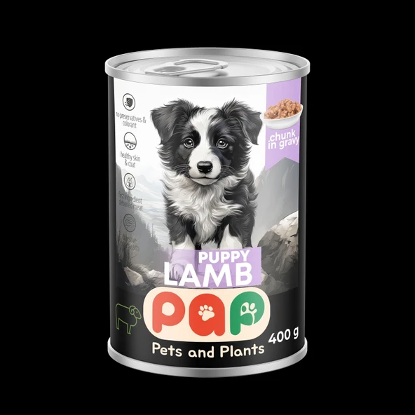 Pets and Plants Kuzu Etli Yavru Köpek Konservesi 400 Gr.X 12 Adet