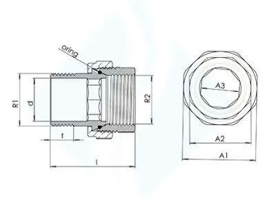 Avmdepo  3/4 Düz Radyatör Rakoru