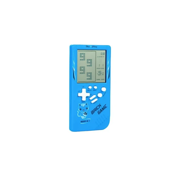 Ozmik Tuğla Oyun Konsolu 23 Bulmaca Oyunu Dahili, 3.5 inç LCD Mini Taşınabilir Atari Mavi - 2