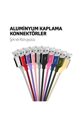 Ttec AlumiCable Rose Altın USB-A To Lightning Şarj Kablosu - 6