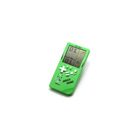 Ozmik Tuğla Oyun Konsolu 23 Bulmaca Oyunu Dahili, 3.5 inç LCD Mini Taşınabilir Atari yeşil - 2