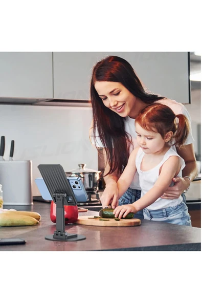 Ozmik Telefon Ve Tabletler İçin Uyumlu Çok Amaçlı 360° Dönebilen Stand - 7