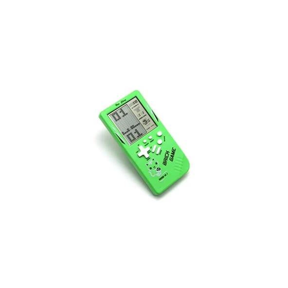 Ozmik Tuğla Oyun Konsolu 23 Bulmaca Oyunu Dahili, 3.5 inç LCD Mini Taşınabilir Atari yeşil - 4