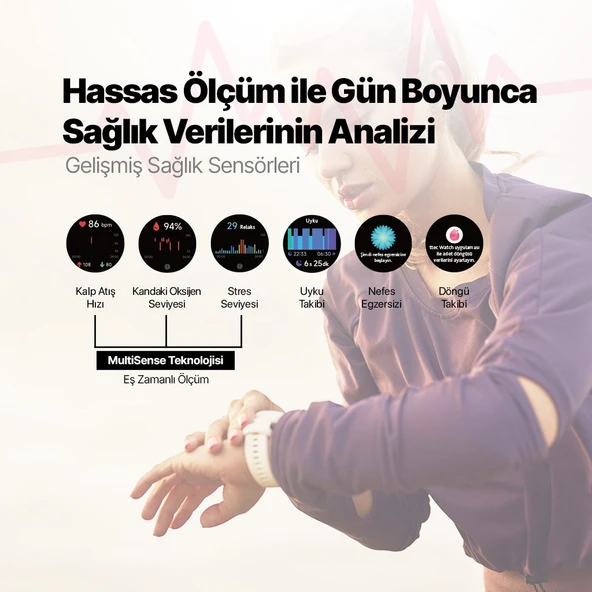 Ttec Tempus Pro 34MM Amoled Ekranlı Yuvarlak Alüminyum Kasa Akıllı Saat - Resim 9