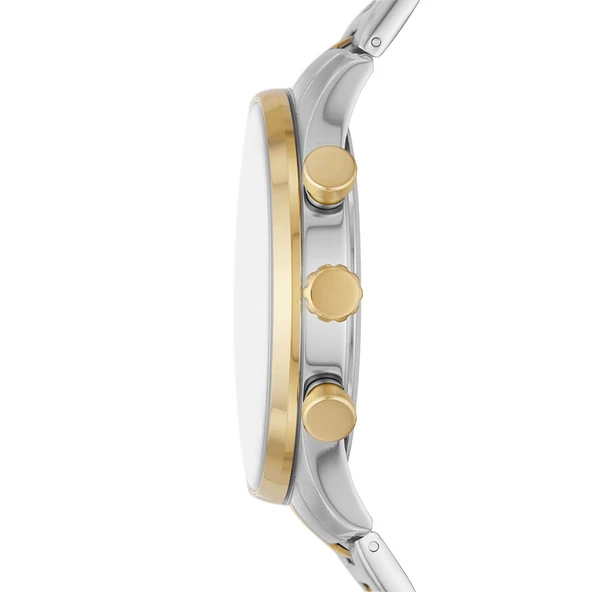 Fossil FBQ2693 Quartz Çelik Altın/Gri 45 mm Erkek Kol Saati - 2