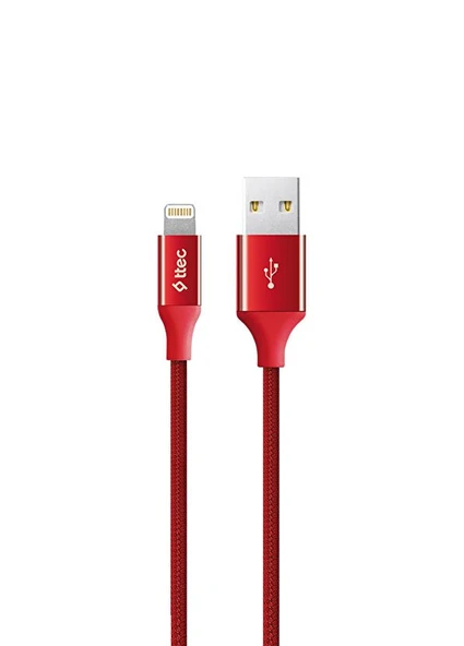 Ttec AlumiCable Kırmızı USB-A To Lightning Şarj Kablosu