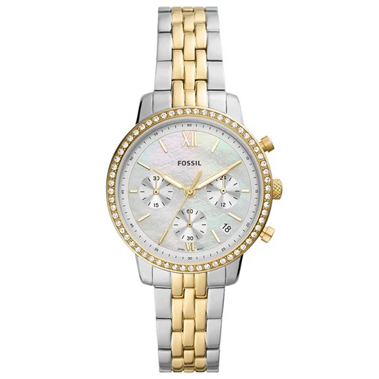 Fossil FES5216 36 mm Altın Rengi / Metalik Gri Kadın Kol Saati